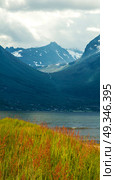 natural landscape at geirangerfjord . Norway mountain. Стоковое фото, агентство Ingram Publishing / Фотобанк Лори