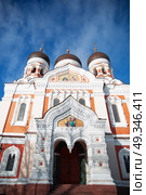  Alexander Nevsky Cathedral in Tallinn. Estonia. Europe. Стоковое фото, агентство Ingram Publishing / Фотобанк Лори