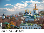 View of Kiev Pechersk Lavra, the orthodox monastery included in the UNESCO world heritage list. Ukraine. Стоковое фото, агентство Ingram Publishing / Фотобанк Лори