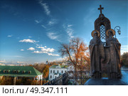 View of Kiev Pechersk Lavra, the orthodox monastery included in the UNESCO world heritage list. Ukraine. Стоковое фото, агентство Ingram Publishing / Фотобанк Лори