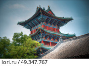 Shaolin is a Buddhist monastery in central China. Located on the mountain. Shaolin is a Buddhist monastery. Стоковое фото, агентство Ingram Publishing / Фотобанк Лори