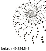 Geometric technology vector background. Abstract monochrome vortex trail. Vector illustration.. Geometric technology vector background. Abstract monochrome vortex trail. Vector illustration. Стоковая иллюстрация, агентство Ingram Publishing / Фотобанк Лори