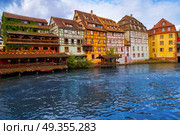 Strasbourg la Petite France in Alsace half timbered houses. Strasbourg la Petite France in Alsace. Стоковое фото, агентство Ingram Publishing / Фотобанк Лори