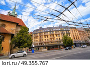 Lausanne place St Francois in Switzerland. Lausanne place St Francois square in Switzerland Swiss. Стоковое фото, агентство Ingram Publishing / Фотобанк Лори