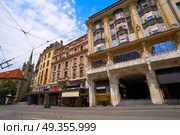 Lausanne place St Francois in Switzerland. Lausanne place St Francois square in Switzerland Swiss. Стоковое фото, агентство Ingram Publishing / Фотобанк Лори
