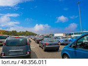 Traffic jam with stopped cars. Traffic jam with stopped cars in Spain. Стоковое фото, агентство Ingram Publishing / Фотобанк Лори