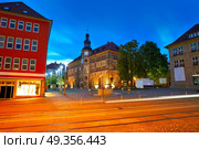 Nordhausen stadthaus at night in Thuringia . Nordhausen  at night in Thuringia of Germany. Стоковое фото, агентство Ingram Publishing / Фотобанк Лори