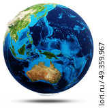 Oceania real relief, modified maps 3d rendering. Oceania real relief, modified maps, lighting and materials. Earth globe model, maps courtesy of NASA 3d rendering. Oceania real relief, modified maps 3d rendering. Стоковое фото, агентство Ingram Publishing / Фотобанк Лори