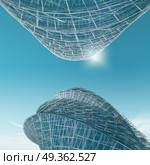 Business buildings opposite 3d rendering. Business buildings opposite. design and 3d rendering model my own. Business buildings opposite 3d rendering. Стоковое фото, агентство Ingram Publishing / Фотобанк Лори