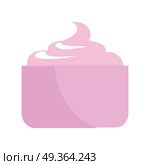 Refreshing Facial Cream. Unique Daily Moisturizer. Face cream isolated on white. Refreshing facial cream. Universal daily moisturizer. Makes skin soft, supple and glowing. Face cream under makeup. Cosmetics. Part of series of face care. Vector. Стоковая иллюстрация, агентство Ingram Publishing / Фотобанк Лори