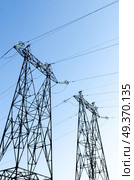 high-voltage power lines. Стоковое фото, агентство Ingram Publishing / Фотобанк Лори