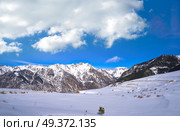 Cerler mountains in Pyrenees of Huesca in Spain. Стоковое фото, агентство Ingram Publishing / Фотобанк Лори