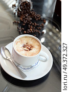 delicious coffee with icecream  in cafe. Стоковое фото, агентство Ingram Publishing / Фотобанк Лори