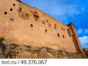 Mora de Rubielos Castle in Teruel Spain located on Gudar Sierra. Стоковое фото, агентство Ingram Publishing / Фотобанк Лори