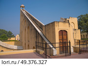 Jantar Mantar - the observatory, built in 1727-1734 gg. Rajput by Maharaja Sawai Jai Singh in which he founded shortly before the city of Jaipur. Стоковое фото, агентство Ingram Publishing / Фотобанк Лори