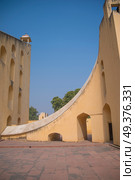 Jantar Mantar - the observatory, built in 1727-1734 gg. Rajput by Maharaja Sawai Jai Singh in which he founded shortly before the city of Jaipur. Стоковое фото, агентство Ingram Publishing / Фотобанк Лори
