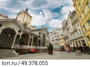 old streets in the Czech city of Karlovy Vary. Стоковое фото, агентство Ingram Publishing / Фотобанк Лори