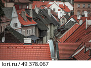 Cesky Krumlov - the city of South Bohemia Czech Republic region. Located on the Vltava River. declared a UNESCO World Heritage Site. Стоковое фото, агентство Ingram Publishing / Фотобанк Лори