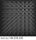Black color abstract infinity background, 3d structure with white rectangles forming illusion of depth and perspective, vector illustration. Black color abstract infinity background, 3d structure with white rectangles forming illusion of depth and perspective, vector illustration. Стоковая иллюстрация, агентство Ingram Publishing / Фотобанк Лори