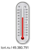Classic outdoor and indoor celsius fahrenheit alcohol ethanol red dye thermometer for meteorological measurements realistic vector illustration . Meteorology Thermometer Celsius Fahrenheit Realistic. Стоковая иллюстрация, агентство Ingram Publishing / Фотобанк Лори