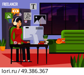 Advertising Agency Orthogonal Composition. Стоковая иллюстрация, агентство Ingram Publishing / Фотобанк Лори