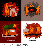 Fire Fighting Design Concept. Стоковая иллюстрация, агентство Ingram Publishing / Фотобанк Лори