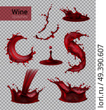 Red Wine Spray Collection. Стоковая иллюстрация, агентство Ingram Publishing / Фотобанк Лори