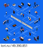 Business Coaching Isometric Flowchart. Стоковая иллюстрация, агентство Ingram Publishing / Фотобанк Лори