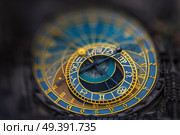 Astronomical Clock Orloj in Prague. Czech Republic. Стоковое фото, агентство Ingram Publishing / Фотобанк Лори