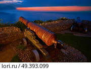 Ribadesella canon gun in Asturias of Spain. Стоковое фото, агентство Ingram Publishing / Фотобанк Лори