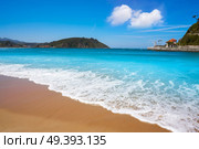 Ribadesella Santa Marina beach in Asturias of Spain. Стоковое фото, агентство Ingram Publishing / Фотобанк Лори