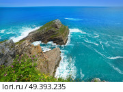 Vidio Cape in Cudillero near Ovinana at Asturias Spain. Стоковое фото, агентство Ingram Publishing / Фотобанк Лори