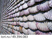La toja island Toxa Chapel made of sea shells in Pontevedra Galicia Spain. Стоковое фото, агентство Ingram Publishing / Фотобанк Лори