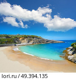 Llanes El Sablon beach in Asturias of Spain. Стоковое фото, агентство Ingram Publishing / Фотобанк Лори