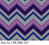 Seamless vector knitted texture. Стоковая иллюстрация, агентство Ingram Publishing / Фотобанк Лори