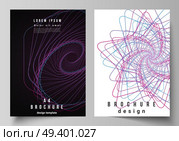 Vector layout of A4 format cover mockups design templates for brochure, flyer, booklet, report. Random chaotic lines that creat real shapes. Chaos pattern, abstract texture. Order vs chaos concept. Vector layout of A4 format cover mockups design templates for brochure, flyer, booklet, report. Random chaotic lines that creat real shapes. Chaos pattern, abstract texture. Order vs chaos concept. Стоковая иллюстрация, агентство Ingram Publishing / Фотобанк Лори