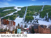 El Tarter ski village in Andorra at Grandvalira sector Pyreenees. Стоковое фото, агентство Ingram Publishing / Фотобанк Лори