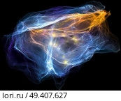Subjective Neuron series. Interplay of abstract shapes, colors and elements on the subject of mind, virtual reality, technology, science and design. Стоковое фото, агентство Ingram Publishing / Фотобанк Лори