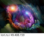 Color Swirls Series. Artistic background made of streaks of digital paint for use with projects on art, design and creativity. Стоковое фото, агентство Ingram Publishing / Фотобанк Лори