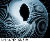 Geometry of Soul series. Arrangement of profile lines of human head on the subject of education, science, technology and graphic design. Стоковое фото, агентство Ingram Publishing / Фотобанк Лори