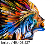 Colors of Imagination series. Composition of streaks of color with metaphorical relationship to art, creativity, imagination and graphic design. Стоковое фото, агентство Ingram Publishing / Фотобанк Лори