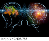 Human Tangents series. Background design of human lines and graphic elements on the subject of Math, Nature, Universe and human existence. Стоковое фото, агентство Ingram Publishing / Фотобанк Лори