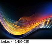 Fractal Wave series. Artistic background made of fractal sine waves and color for use with projects on design, mathematics and modern technologies. Стоковое фото, агентство Ingram Publishing / Фотобанк Лори