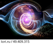 Elements of Cosmos series. Composition of space and stars suitable as a backdrop for the projects on mathematics, science, education and modern technology. Стоковое фото, агентство Ingram Publishing / Фотобанк Лори