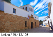 El Toboso Dulcinea house from El Quijote in Toledo of La Mancha Spain. Стоковое фото, агентство Ingram Publishing / Фотобанк Лори