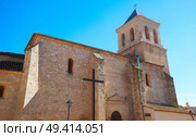 Las Pedroneras church in Cuenca at Castile La Mancha of Spain in Saint James Way of Levante. Стоковое фото, агентство Ingram Publishing / Фотобанк Лори