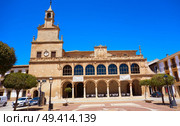 San Clemente village in Cuenca at Castile La Mancha by Saint James Way of levante. Стоковое фото, агентство Ingram Publishing / Фотобанк Лори