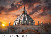 Papal Basilica of Saint Peter in the Vatican. Стоковое фото, агентство Ingram Publishing / Фотобанк Лори