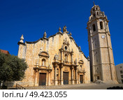 Alcala de Chivert Xivert church In Castellon Spain Saint Juan Bautista. Стоковое фото, агентство Ingram Publishing / Фотобанк Лори