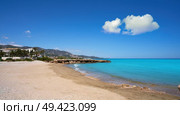 Playa del Moro beach in Alcossebre also Alcoceber in Castellon of Spain. Стоковое фото, агентство Ingram Publishing / Фотобанк Лори